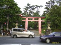 De eerste poort van de (hoofd) tempel in Nara